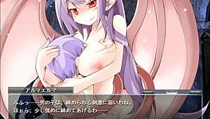 why does alma elma's big tits bounce in this monster hentai game?