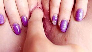 Extreme Close-Up One Finger Wet Pussy Orgasm Feels Intense