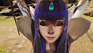 Deer-Girl Freyja Ravished in Village!