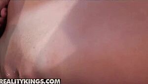 Nikki Chase and Addison Grey slam coochie in group action