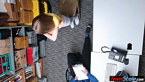 Crying Petite Russian Teen Thief Gets Punished By Burglar In Uniform!