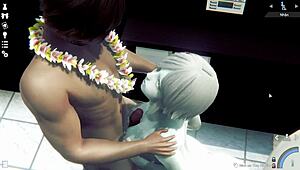 눈부신 일본 아마추어 여자 클로즈업에서 미모 자랑