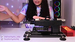 Agatha Dolly Unboxes New Sex Machine