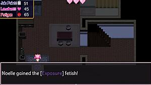 Noelle masturbates intensely, fingering pussy and ass for creampie.