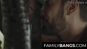 White stepdad cums on black stepdaughter's mouth, scarlit scandal and tommy pistol