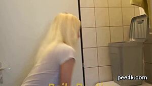 Does This Gorgeous Beauty's Soft Cunt Get Filled with Warm Pee and Ejaculates?