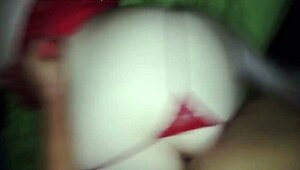 hot amateur receives attention from guy in homemade setting