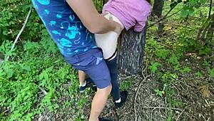 Step Brother Drills Me Hard in the Forest