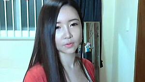 Cutest Korean webcam girl shows off her charm in steamy solo session