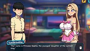 princess sophia in hentai game strips naked