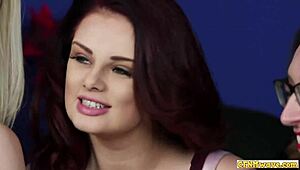 Cfnm Babes Dominate with Shared Blowjob Action in Humiliating Scene