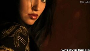 Watch this erotic brunette milf rip her clothes and dance nude!