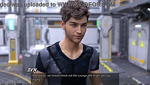 Stranded in space, checking out the cute robot girl 😍