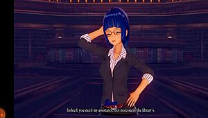 Oh wow, meet the hellhound girl with huge tits in this hentai champion realm!