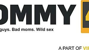 mommy-in-law catches blonde in solo play and joins for wild czech action