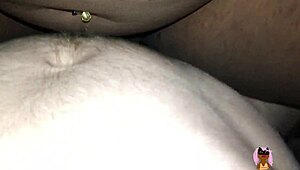 Big White Cock Creampies My Black Pussy and Keeps Going! 😍