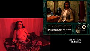 naked bbw with big natural tits in final scene playthrough