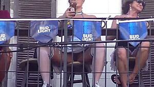 Helena Price Flashes Upskirt Pussy Wild in Public