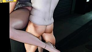 Damn! Hentai 3D bandit bangs young girl hard!