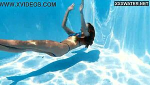 Ivi Rein is a woman who feels at home in the water and can stay under the water for a long time
