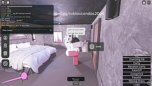 playing roblox with random girls in virtual world