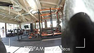 Step Sister Catches Wimpy Step Bro Peeping Her Masturbating