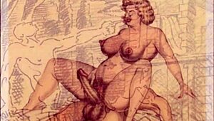 vintage erotic drawings with a captivating retro anime style