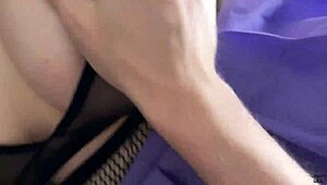 Beautiful roommate enjoys college life with friends