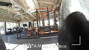 Step Sister Catches Wimpy Step Bro Peeping Her Masturbating