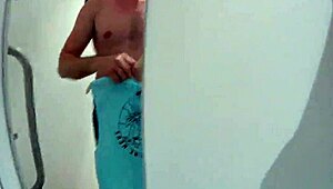 Fitting room sex with consultant ends in cum swallow