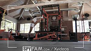 Step Sister Catches Wimpy Step Bro Peeping Her Masturbating