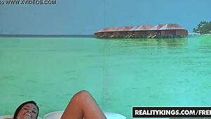 Kamilla Loupan anal hardcore cumshot POV with teen ebony.