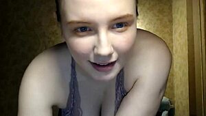 Shy Girl Reveals Huge Natural Tits