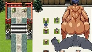 Tanned Natsuki in Hentai Game Ep 41 Breeds with All Men