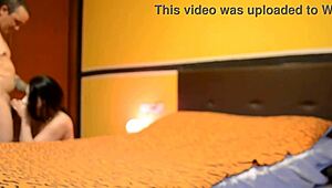 Hidden Camera Catches Bianca Riding and Sucking Monster Cock