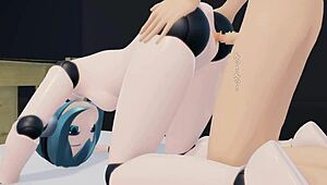 i have sex with android 100 times in this hentai anime scene