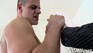 Sexy homosexual men having sex, want to join?