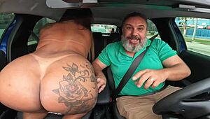 Luana Lima shows huge boobs in public and gets drilled hard