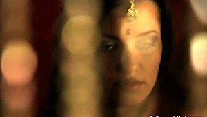 Watch this erotic brunette milf rip her clothes and dance nude!