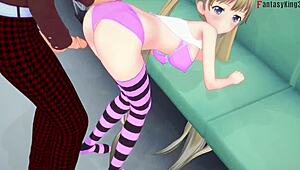 Airi Akizuki sucking dick on the bus in pov