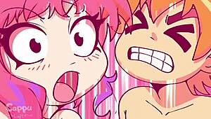 scott pilgrim fucks her in this anime scene, so hot