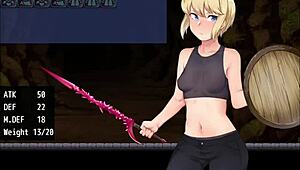 Blonde Girl Boldly Enters Monster-Filled Cave For Lost Treasures In Hentai!