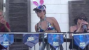 Helena Price Flashes Upskirt Pussy Wild in Public