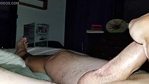 Oiled Handjob Leading To Precum Release In Amateur Session