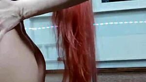 nastya fox dances and strips naked on stage