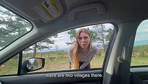 Young Hitchhiker Pays Fare with Tight Anal Ride