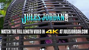 hey, check Jules Jordan with Marley Brinx in a wild gangbang scene! 😈