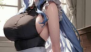 Butler, You're Getting A Blowjob From This Sexy Anime Teen!