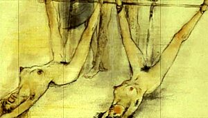 vintage erotic illustration with a seductive anime twist