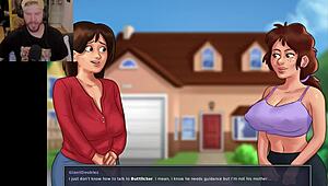 Teen Avoids Embarrassing Moment with Mommy Teacher in Shower Cumshot